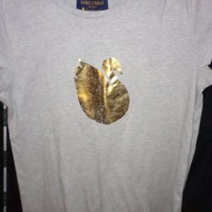 Kids Gold Swan Graphic Tee